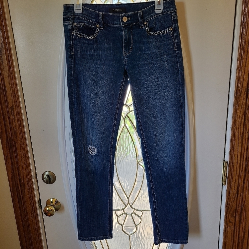 WHBM Noir Slim Ankle Jeans Size 4R